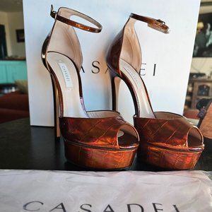 Casadei Palleme primeval goldust shoes size 36 1/2